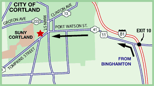 Map from Binghamton