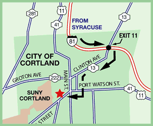 Map from Syracuse